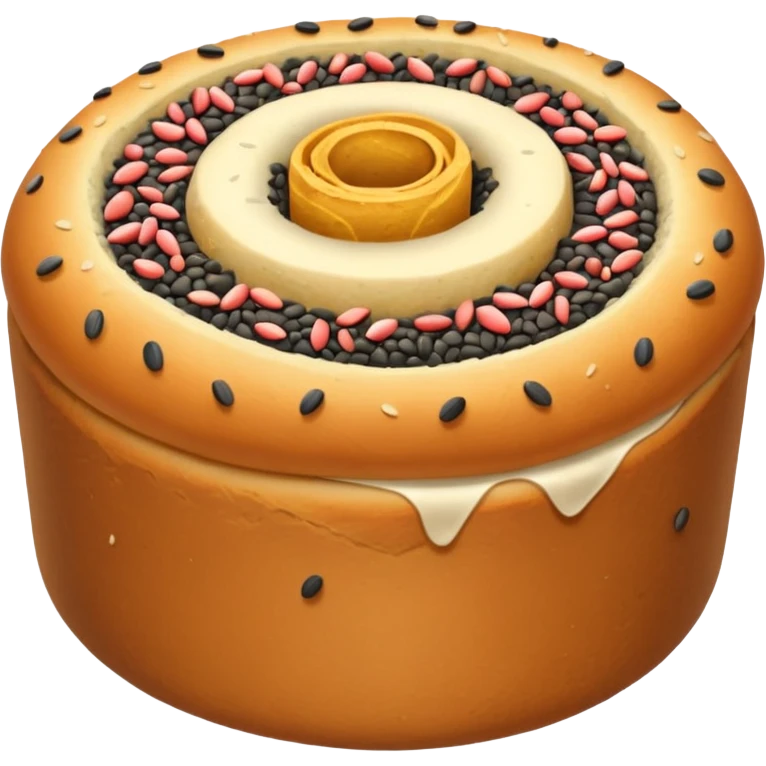 make an emoji of poppy seed roll emoji