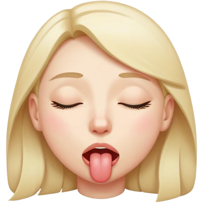 close eyes stick tounge out emoji