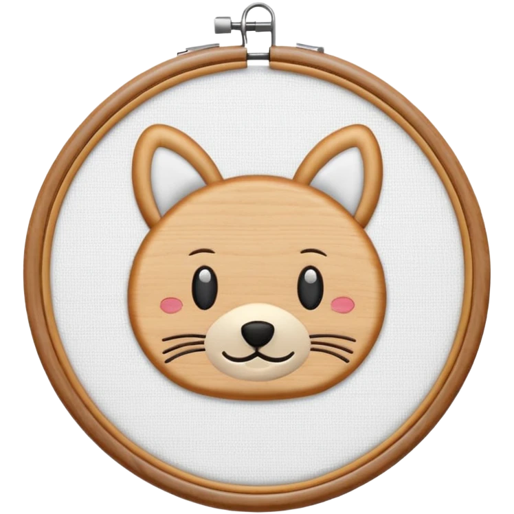 embroidery hoop emoji