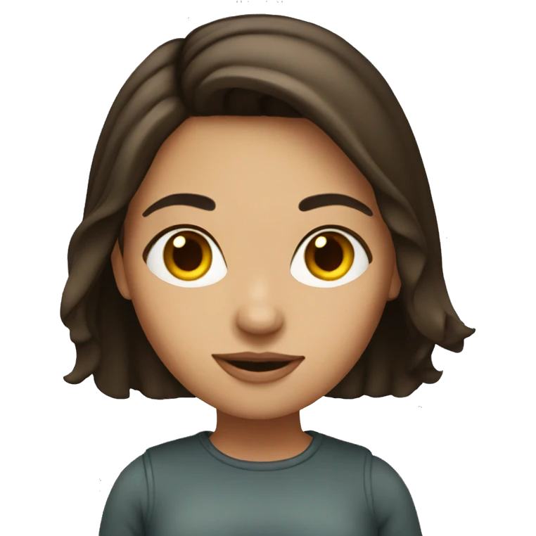 Brunette girl emoji