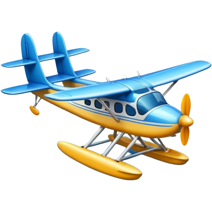 a seaplane on the water emoji