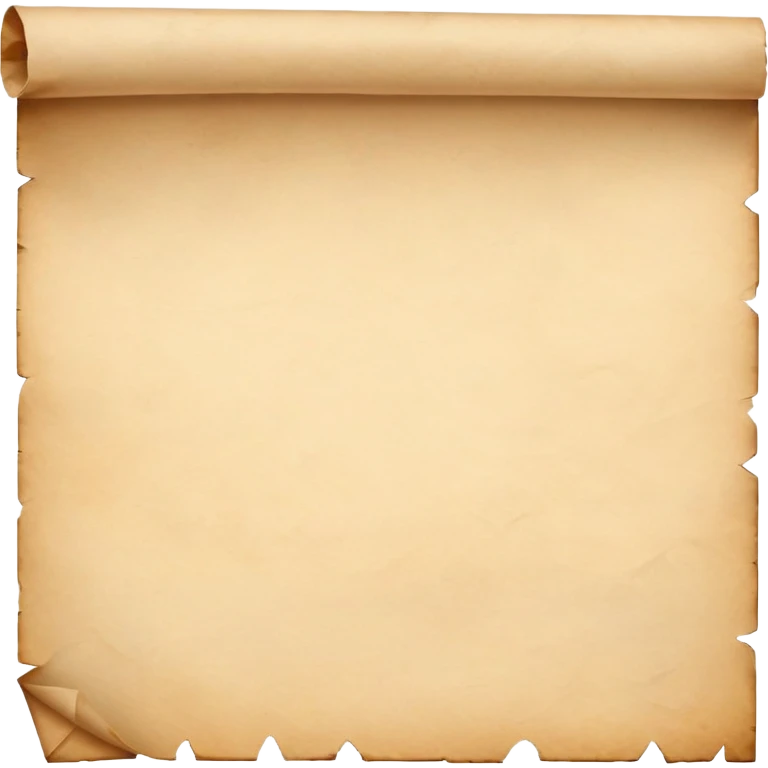 Survivor style parchment with nothing on the parchment emoji