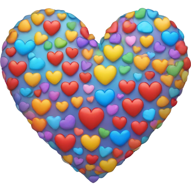 Multicolored heart emoji