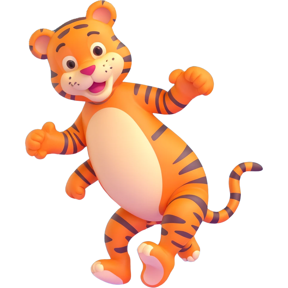 classic Tigger from Winnie the Pooh, cheerful and energetic emoji