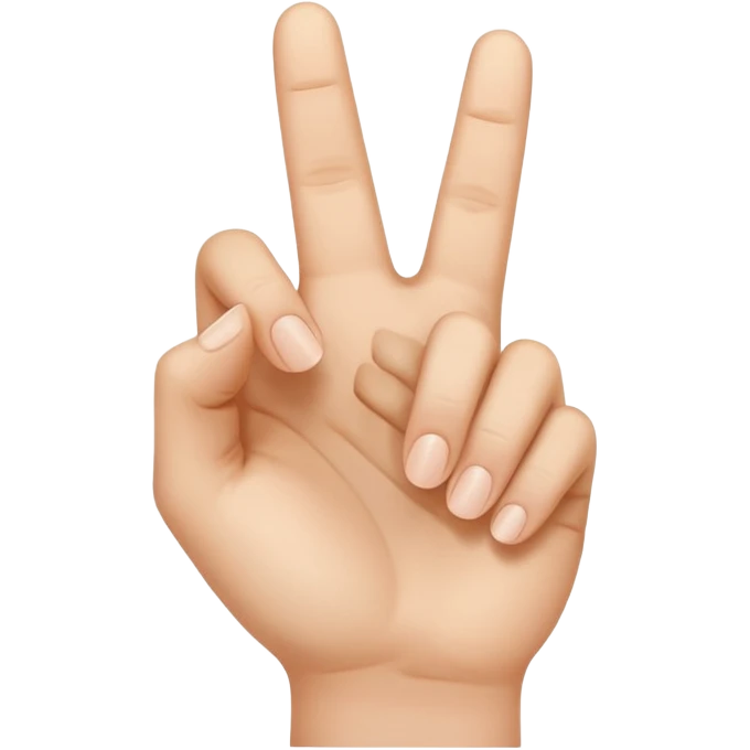검지손가락만 피고 있는 손 emoji