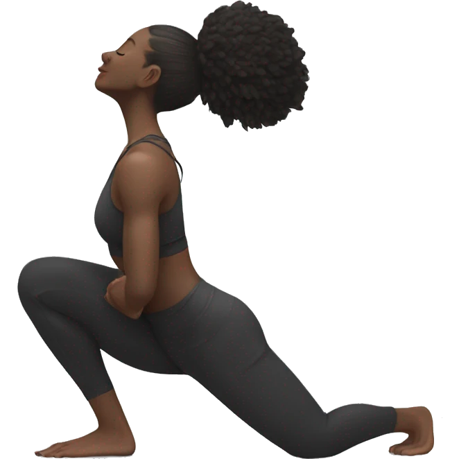 Fit women with white skin doing crow pose  emoji