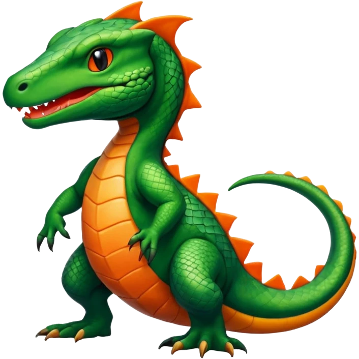 Grovyle-Salandit-Sandile-fusion emoji