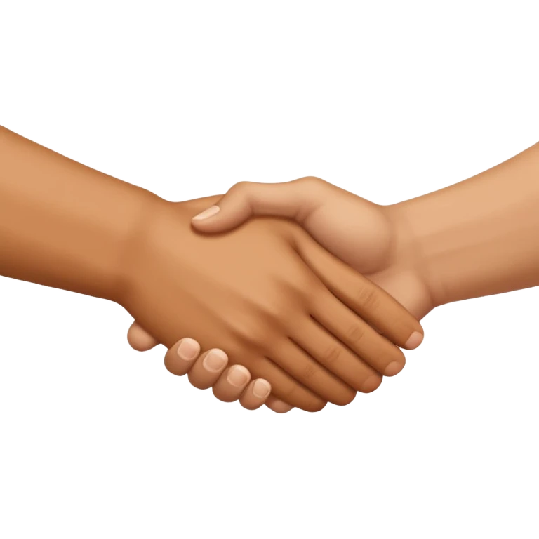 handshake, only hands emoji