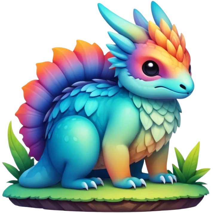  complex detailed gradients aesthetic-Fakémon-creature-scenery emoji