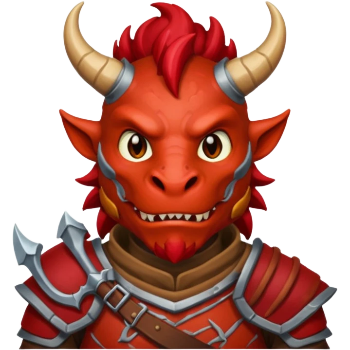 Male red dragonborn emoji