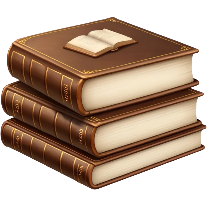 Brown realistic books aesthetic  emoji