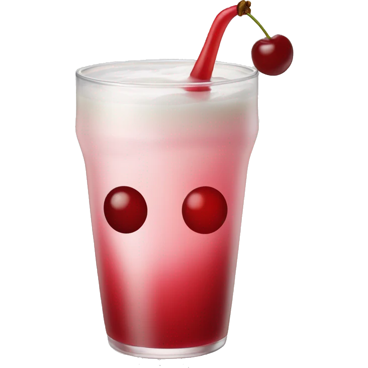 Cherry vanilla drink emoji