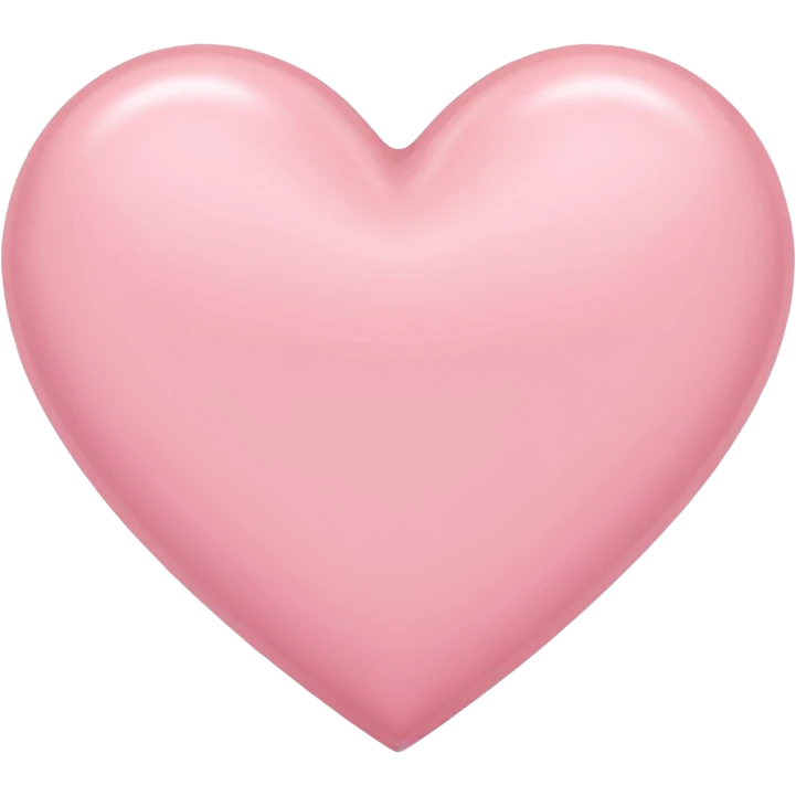 Very, very, very light pink heart emoji
