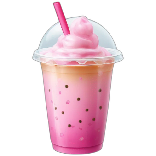 bubble gum bubble tea emoji