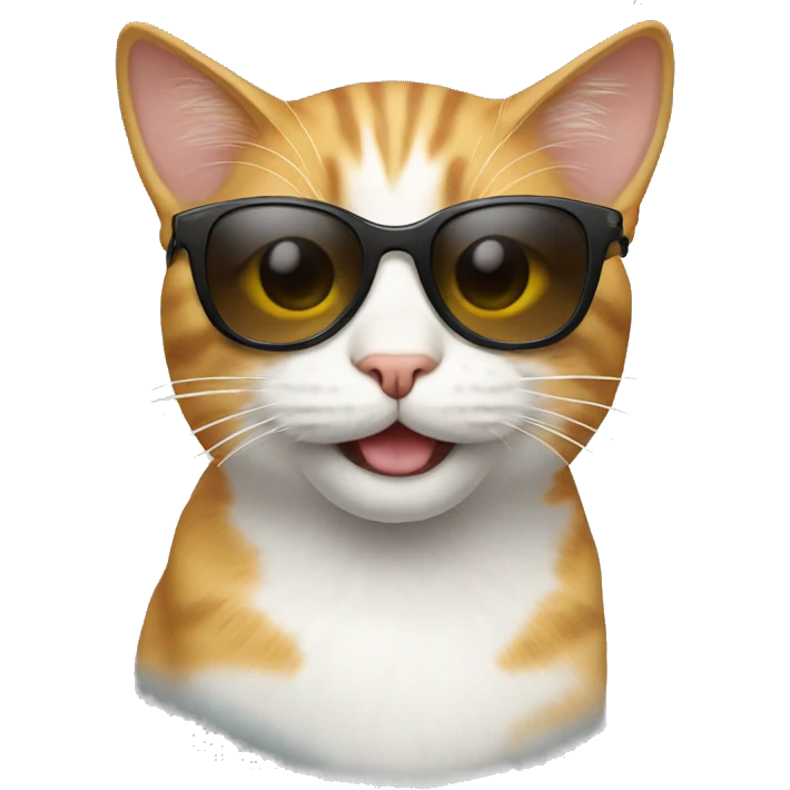 Cat with sunglasses emoji