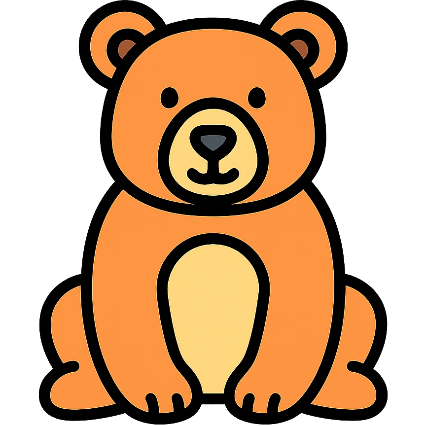 colored bear icon emoji
