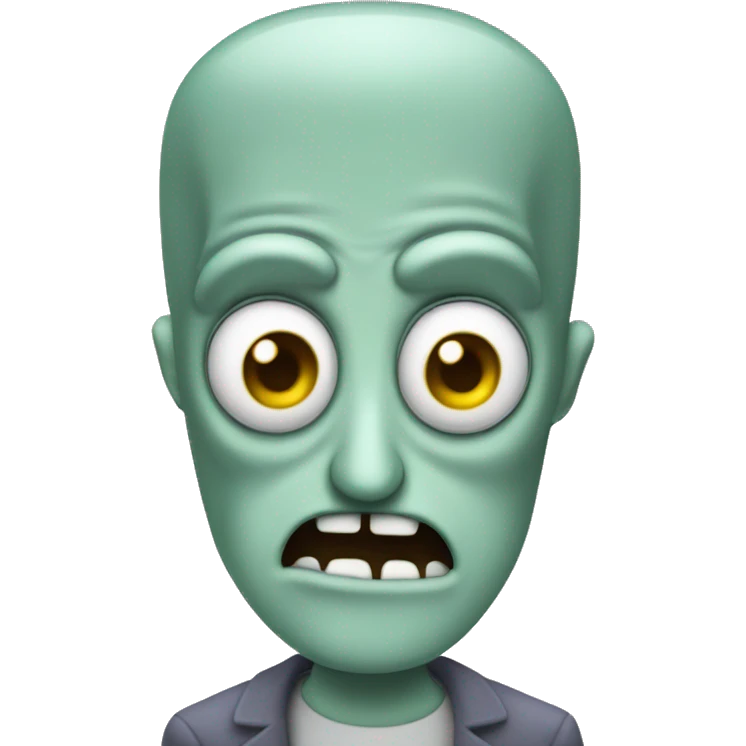evil squidward emoji