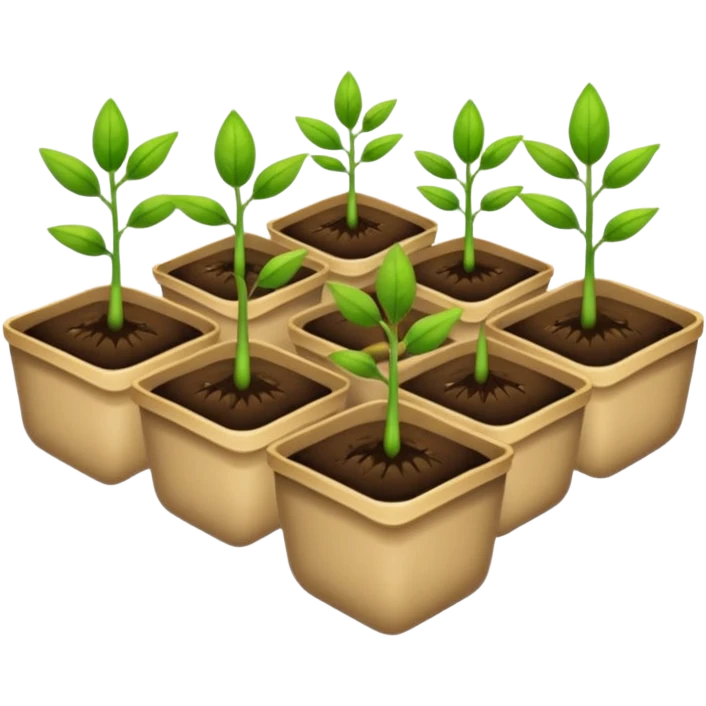 several packs of seedling seeds. Transparent background emoji