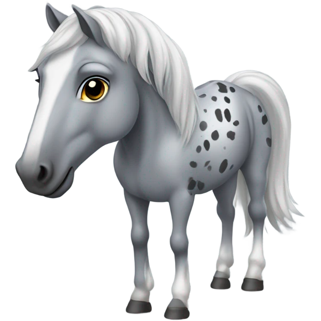 Dapple grey horse emoji