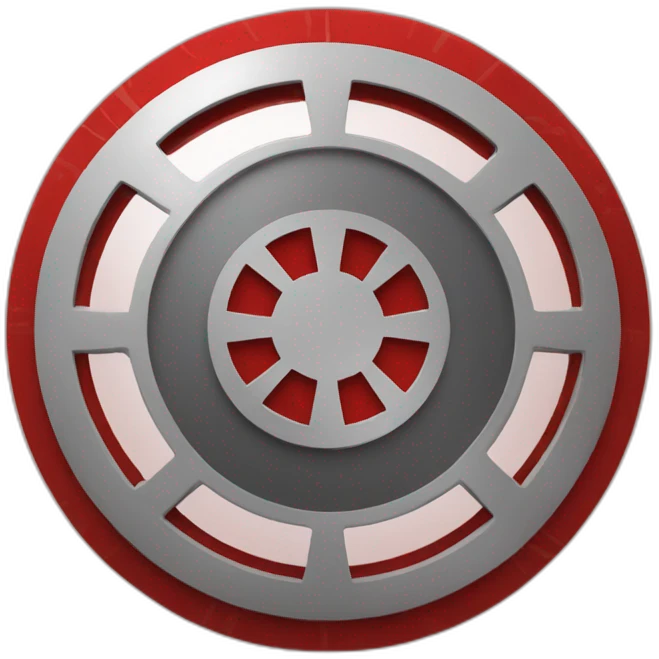 Galactic Empire Flag (Red flag imperial cog) emoji
