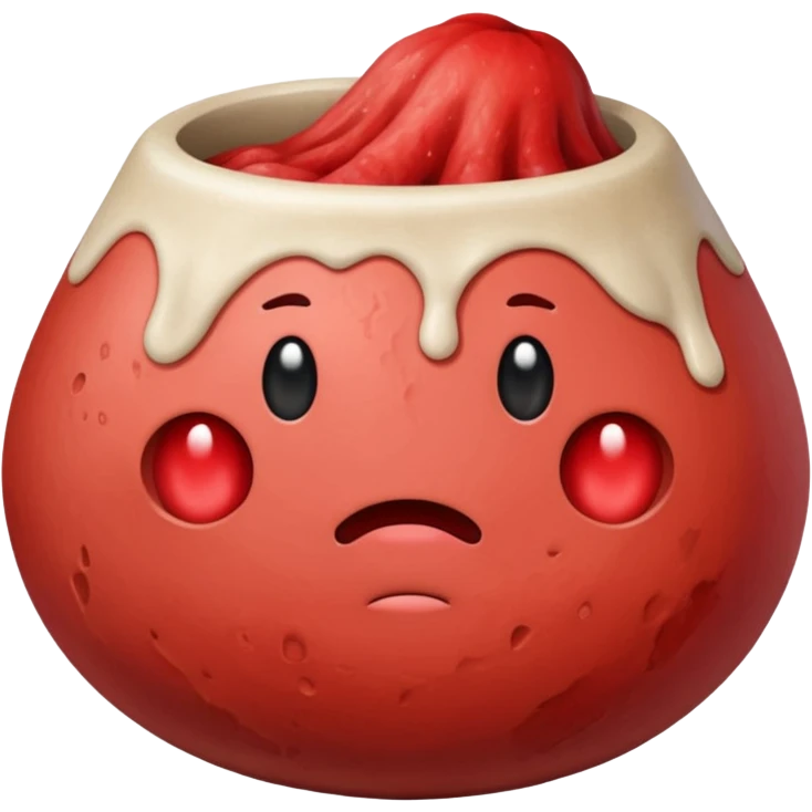 red lump in vessel emoji