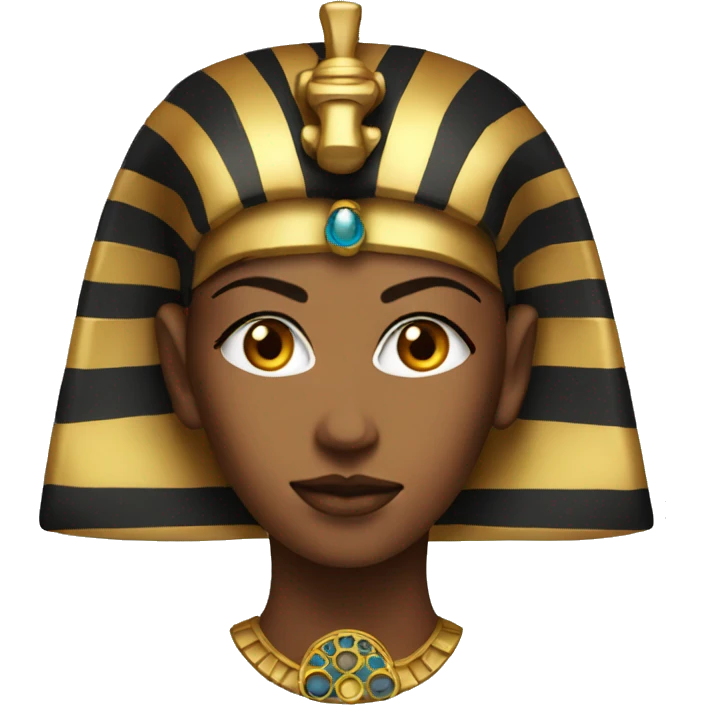 Pharaoh head (female) emoji