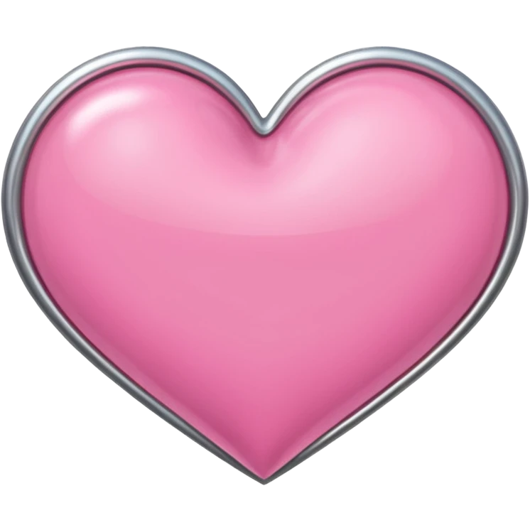 A pink heart with a band emoji