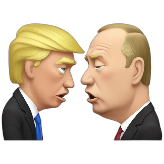Putin puking on Donald trump emoji