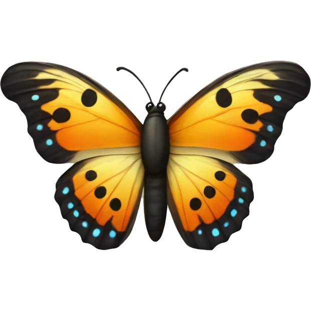 Semicolon butterfly emoji