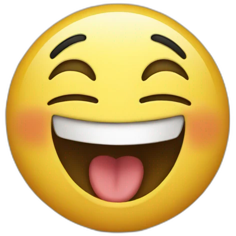 laughing emoji pointing at me emoji
