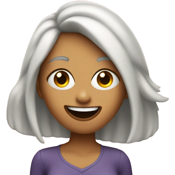 woman holding up a peace sign with her tongue out and winking one eye  emoji