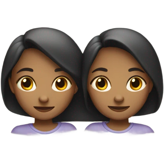 2 sister holding hands  emoji