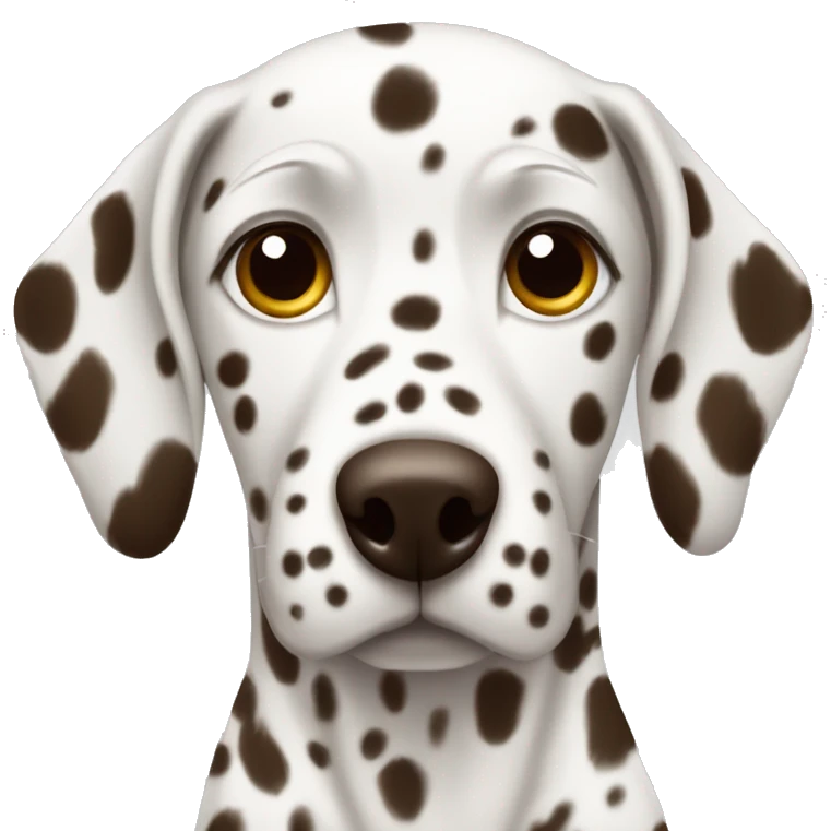 dalmatian with brown dots emoji