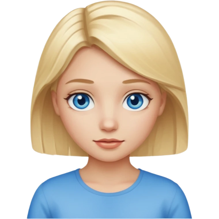 Blonde bimbo girl emoji