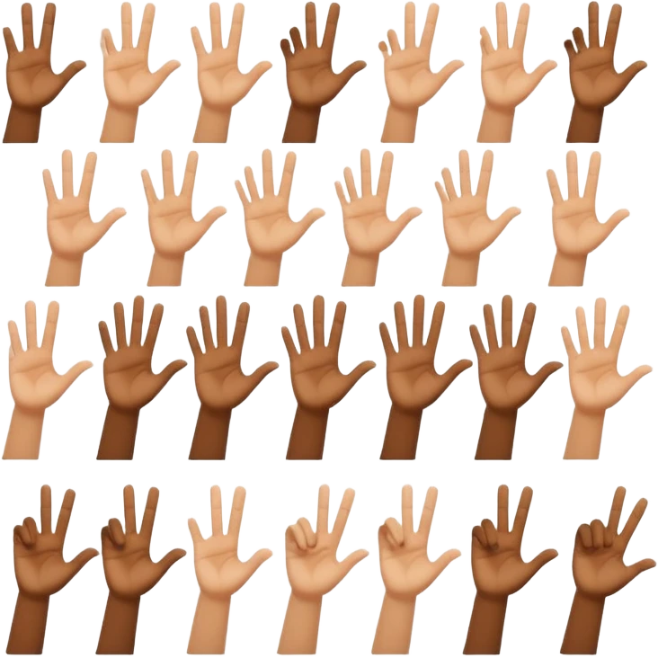 sign language for "a" to "z" for as per sign language emoji