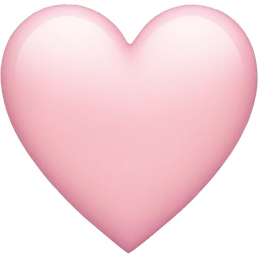 light pink heart emoji