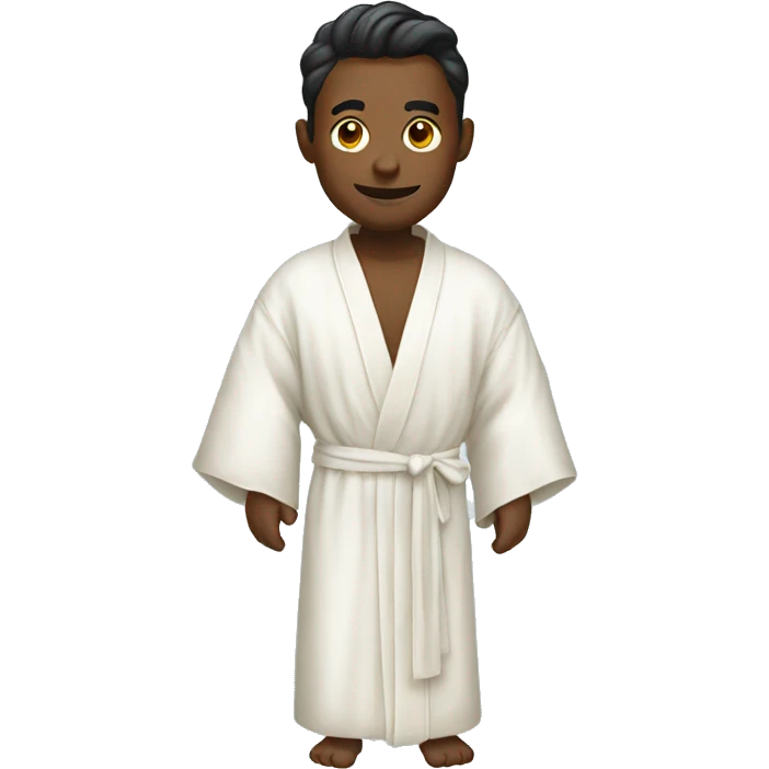 Silk white robe emoji