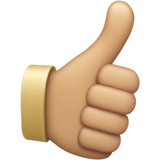 Thumbs up emoji