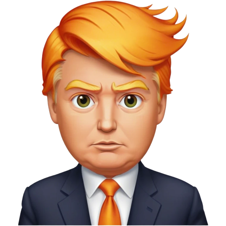 Donald Trump Flame hair emoji