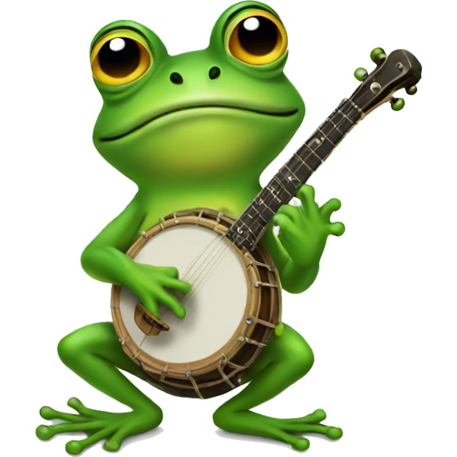 frog with banjo  emoji