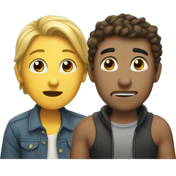 Broken friendship emoji