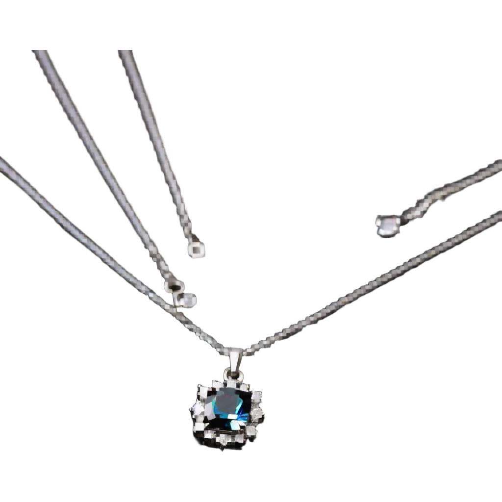 Diamond necklace with Imogen pendant emoji