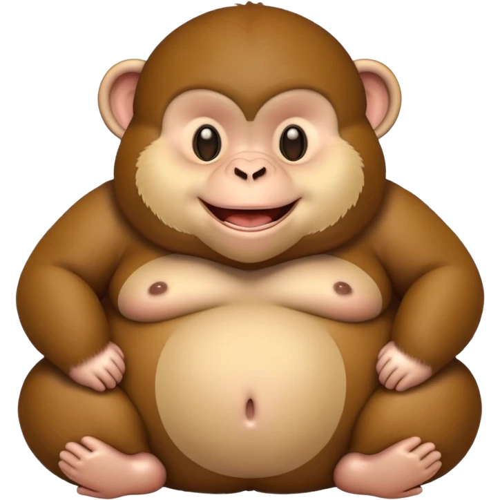 fat monkey emoji