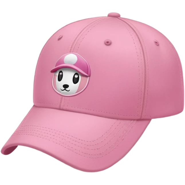 pink baseball cap emoji