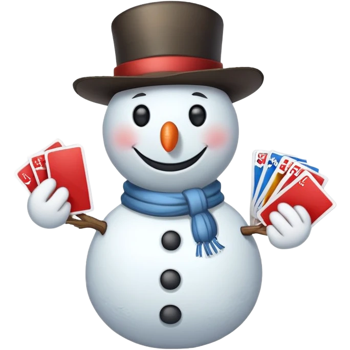 Snowman as a street hustler emoji