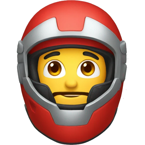RED HELMET emoji