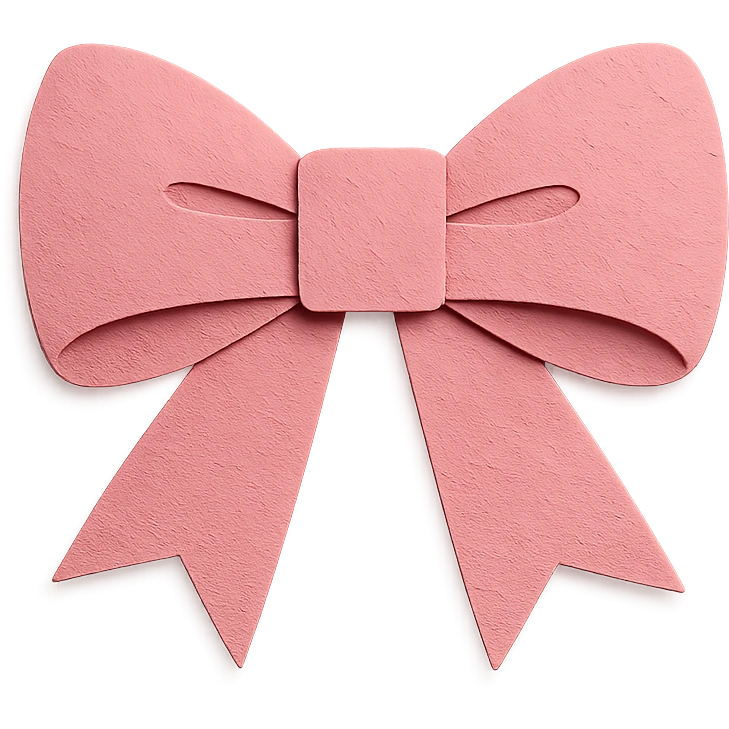 pink bow emoji
