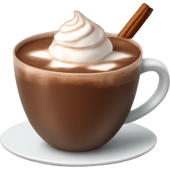 Cute hot chocolate emoji