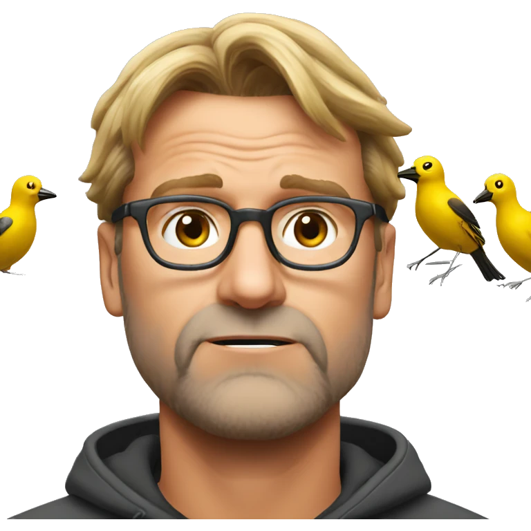 Klopp dizzy with birds around head emoji