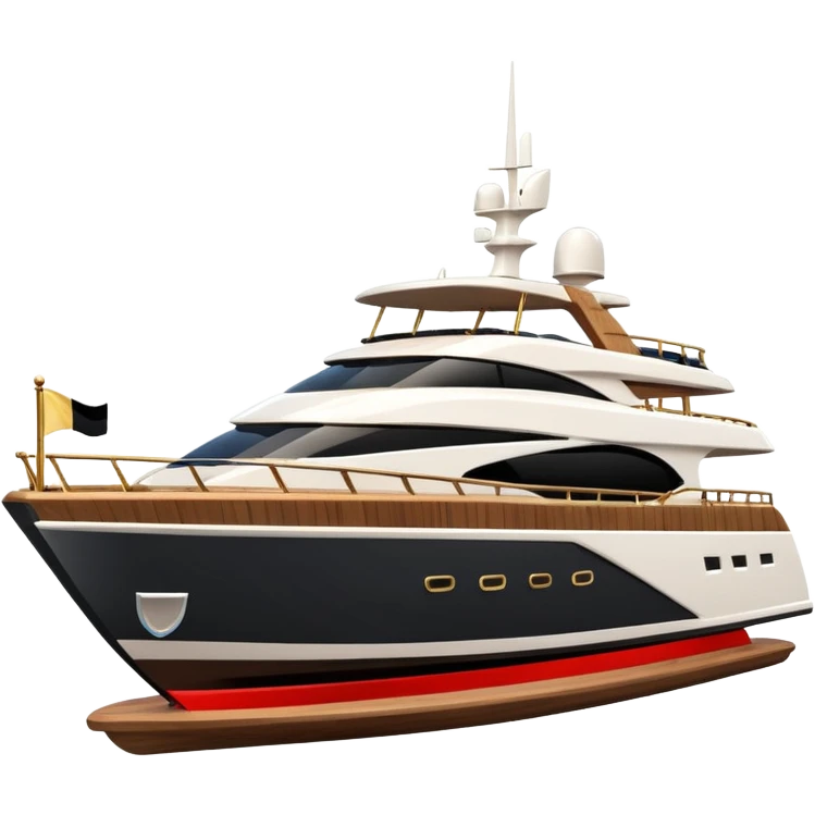 yacht with small Egyptian flag emoji